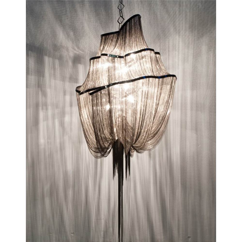 Terzani 0A15SE9C8A Black Nickel Large Three Tier Chandelier Image 1