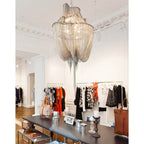 Terzani 0A13SE7C8A Nickel Small Three Tier Chandelier Image 4