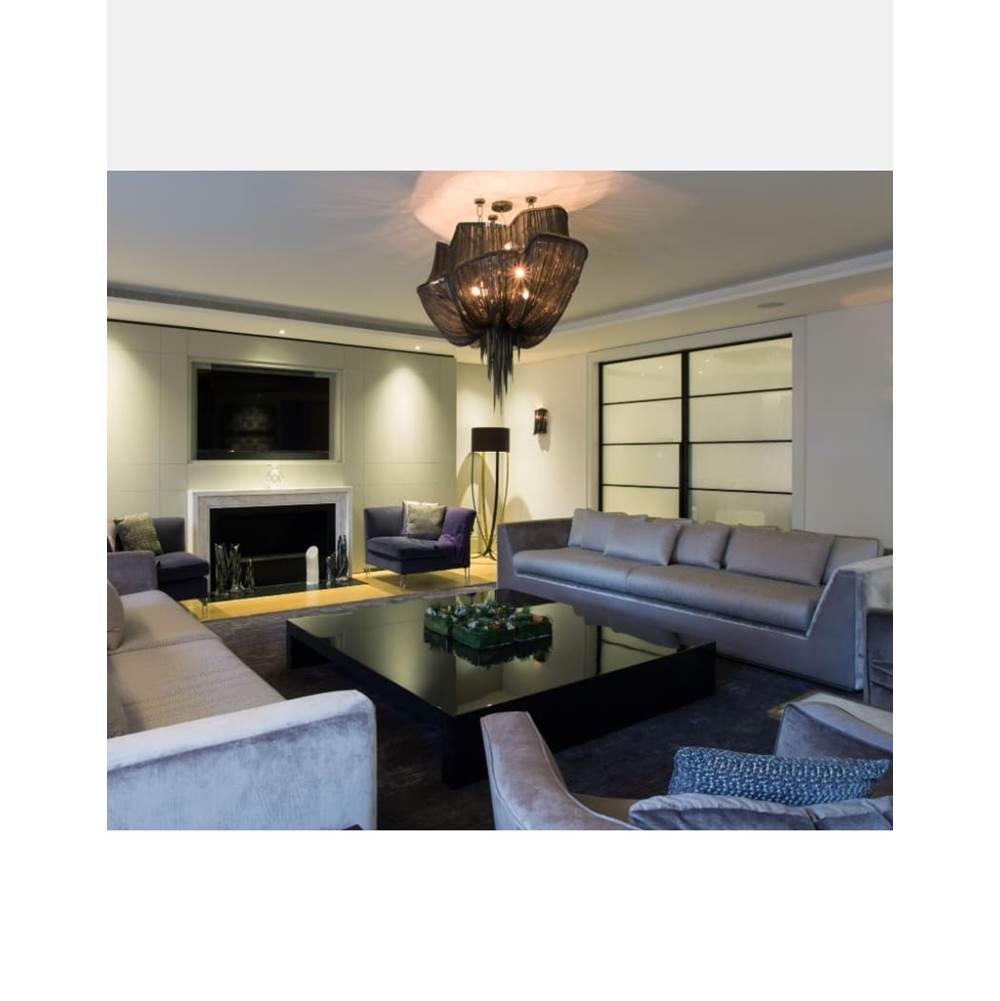 Terzani 0J01SE9C8A Black Nickel Two Tier Chandelier Image 1