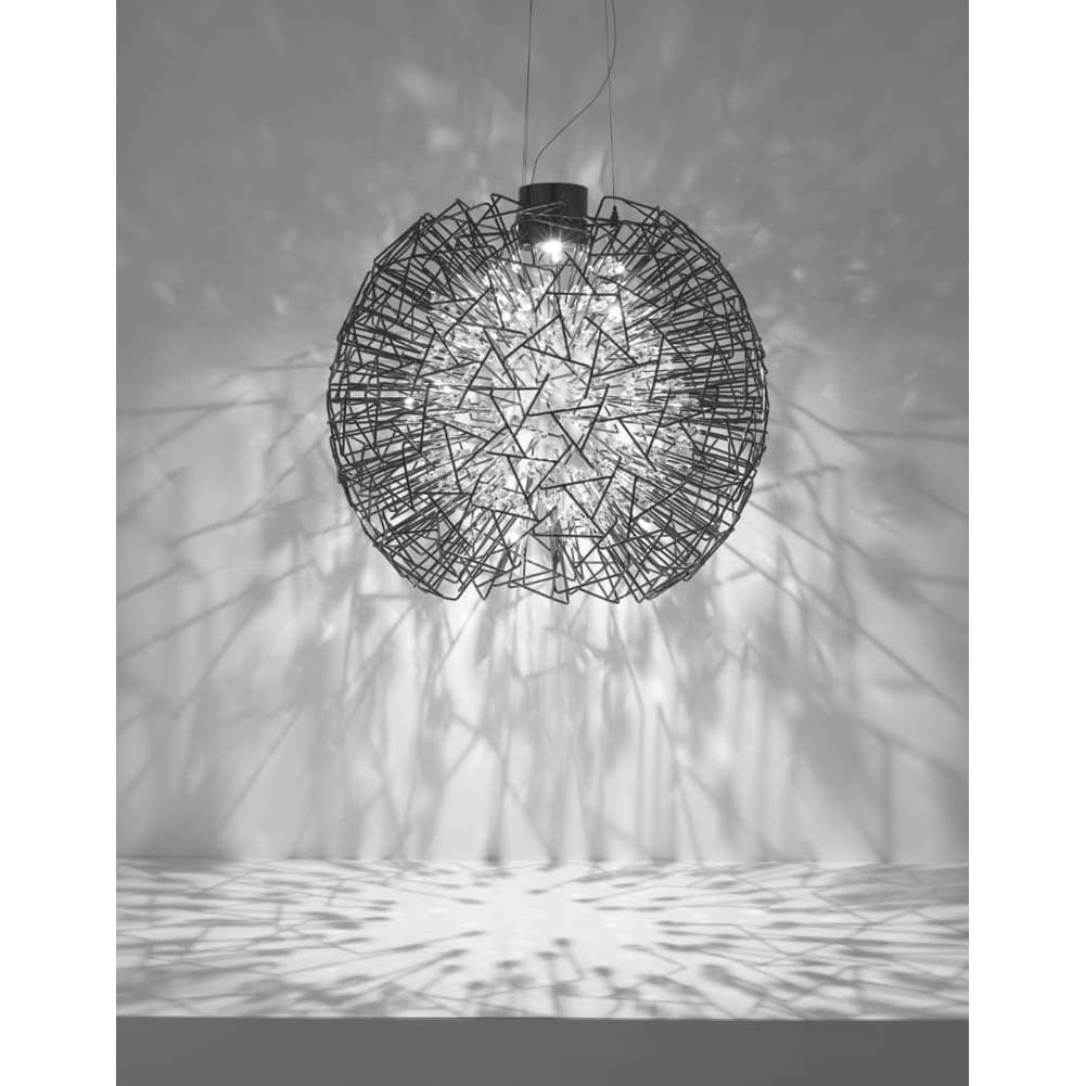Terzani 0P20SE9A9A Black,Nickel,Clear Sphere Pendant Light Image 1