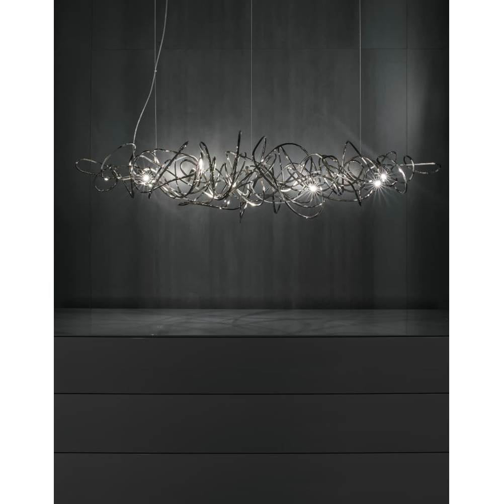 Terzani 0J81SE7C8A Nickel Linear Chandelier Image 1