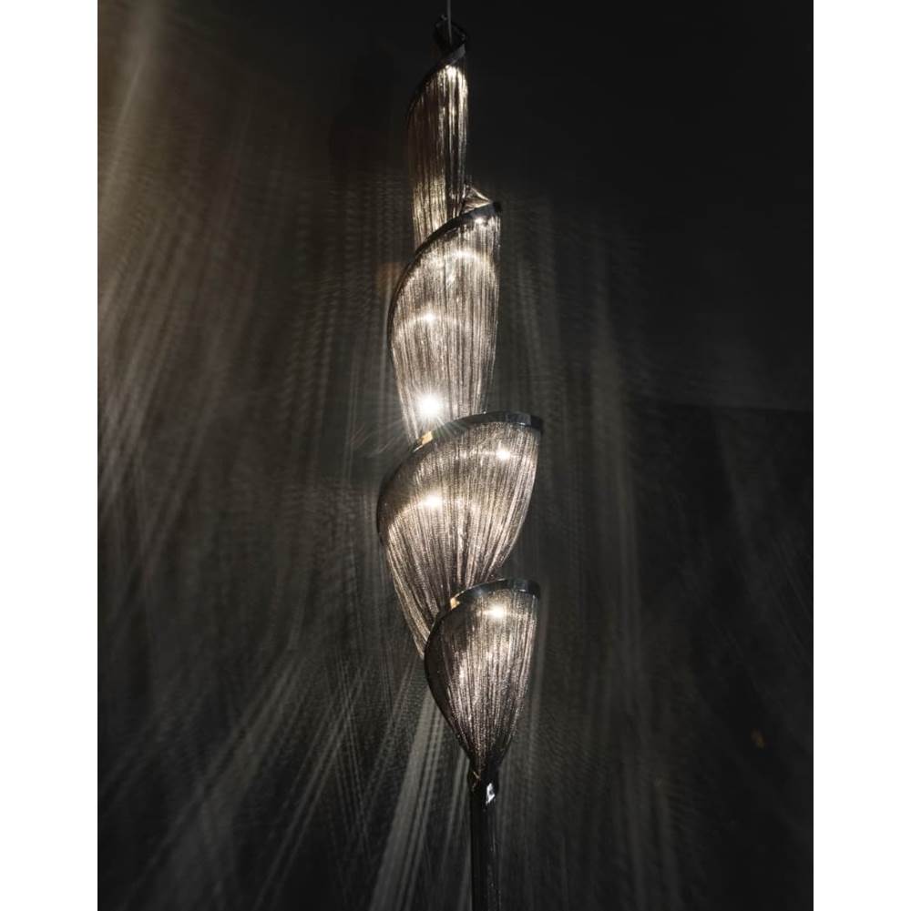 Terzani 0G91SE9C8AW Black Nickel Vertical Chandelier Image 1