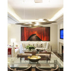 Terzani 0N81SL9C8ALW Brushed Gold Large Linear Chandelier Image 3