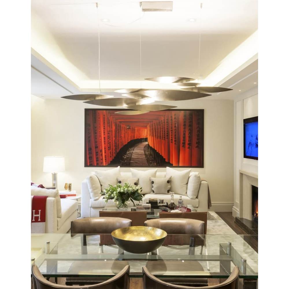 Terzani 0N81SL9C8ALW Brushed Gold Large Linear Chandelier Image 3