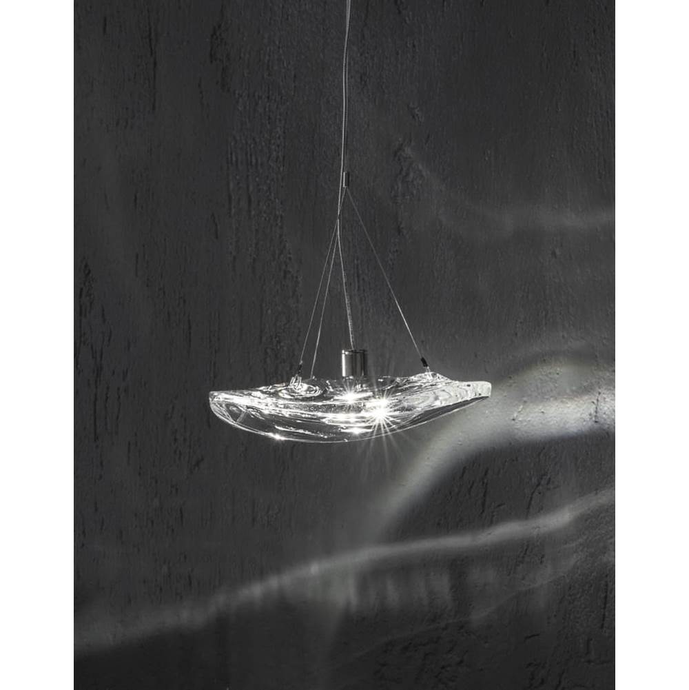 Terzani 0K011E8A9A Clear Crystal Pendant Light With Canopy Image 1