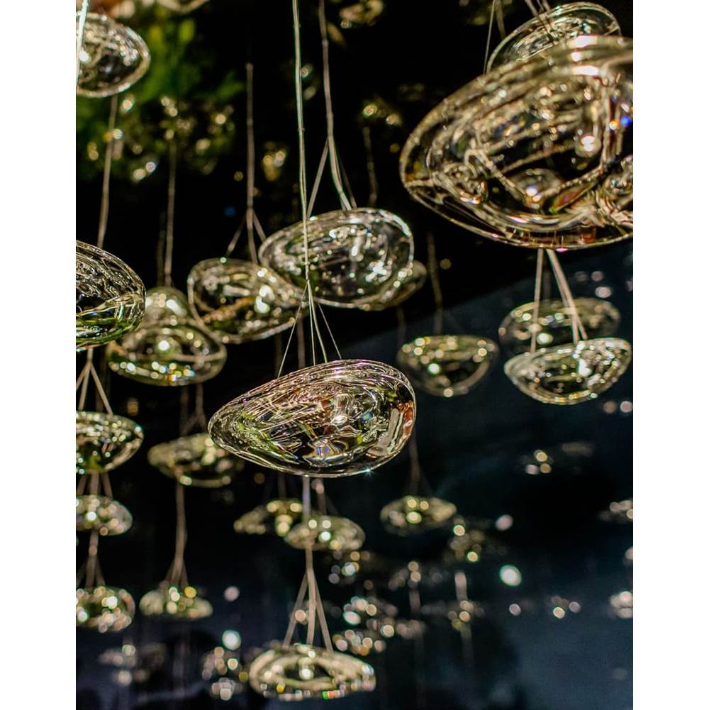 Terzani 0K011E8A9A Clear Crystal Pendant Light With Canopy Image 6