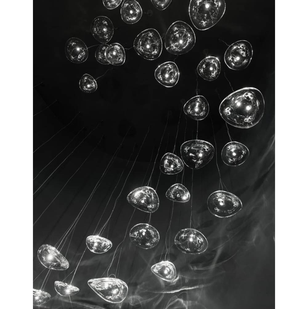 Terzani 0K011E8A9A Clear Crystal Pendant Light With Canopy Image 8