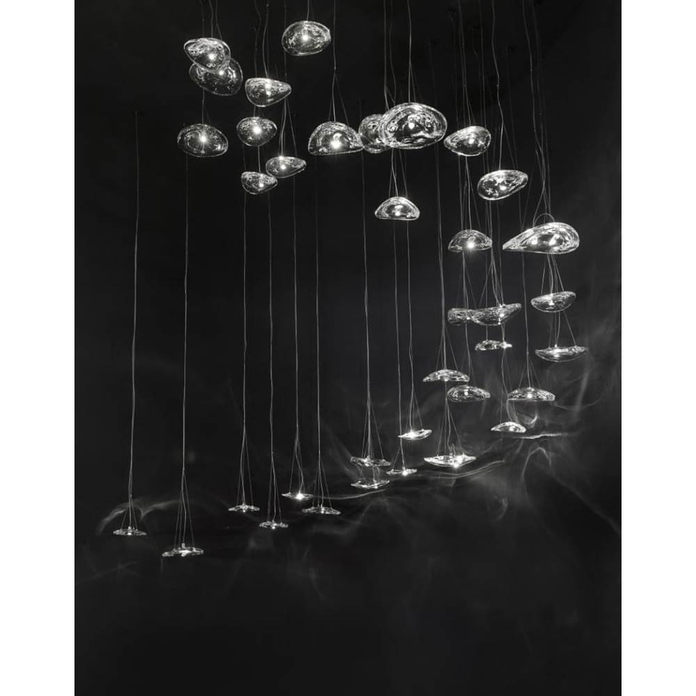 Terzani 0K011E8A9A Clear Crystal Pendant Light With Canopy Image 7
