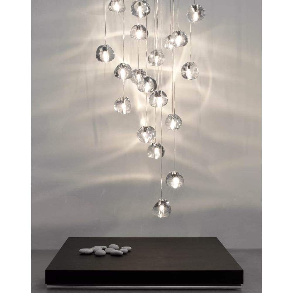 Terzani 0R26SE8A9AQ Clear Crystal 26 Square Multi Light Pendant Image 1