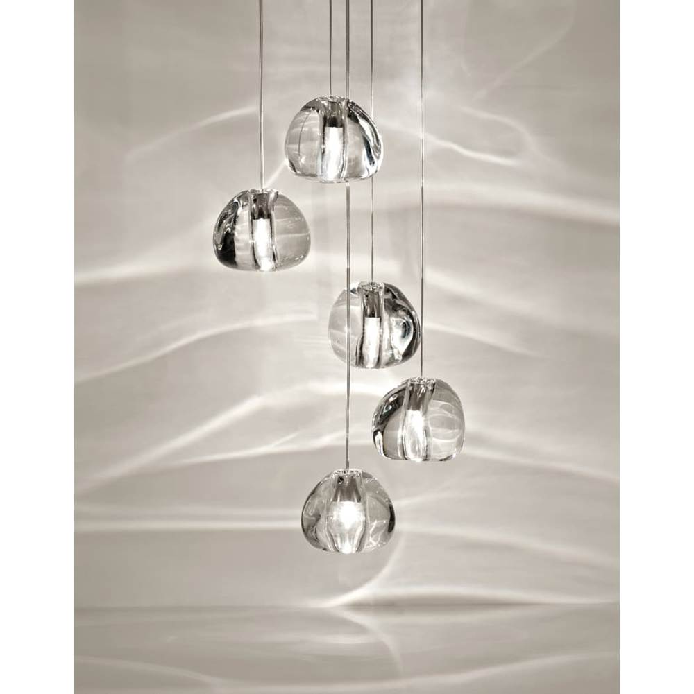 Terzani 0R05SE8A9A Clear Crystal 5 Light Pendant Image 1