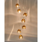 Terzani 0R07SE8H1A Champagne Crystal 7 Light Pendant Image 1