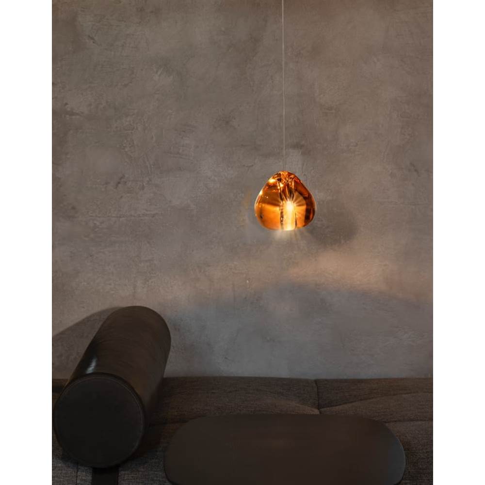 Terzani 0R01SE8H4A Cognac Crystal Pendant Light With Canopy Image 1
