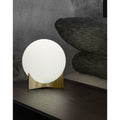 Terzani 0C02BN9F5A Satin Brass,Satin White Glass Table Lamp Image 1