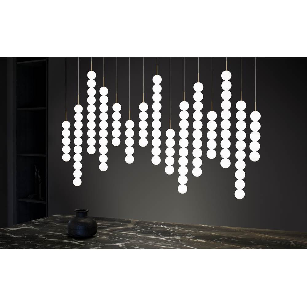 Terzani Abacus Large Linear Multi Light Pendant  7x5 - 8x10 Spheres