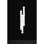 Terzani 0V03SM3BAP1V Brass,Satin White 3 Medium Round Multi Light Pendant  10 Spheres Image 2