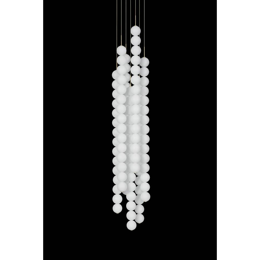 Terzani Abacus 7 Large Round Multi Light Pendant  15 Spheres