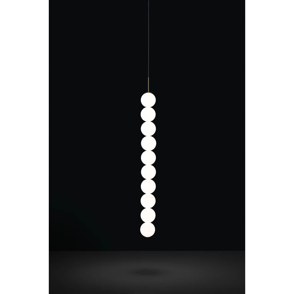 Terzani Abacus Medium Pendant Light 10 Spheres With Disc