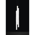 Terzani 0V03SE8BAP2B Brass,Satin White 3 Large Round Multi Light Pendant  15 Spheres Image 1