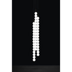 Terzani 0V03SE8BAP2B Brass,Satin White 3 Large Round Multi Light Pendant  15 Spheres Image 1