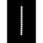 Terzani 0V01SM3BAP1F Brass,Satin White Large Pendant Light 15 Spheres With Canopy Image 1