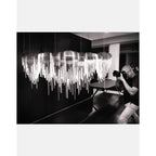 Terzani 0L63SE9C8A Black Nickel Small Linear Chandelier Image 3