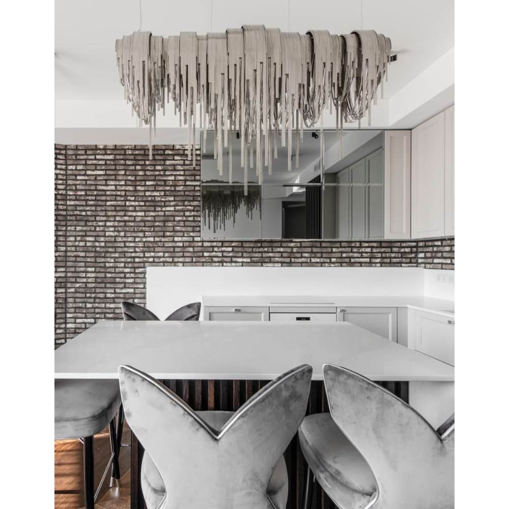 Terzani 0L62SF7C8A Brushed Bronze Large Linear Chandelier Image 4