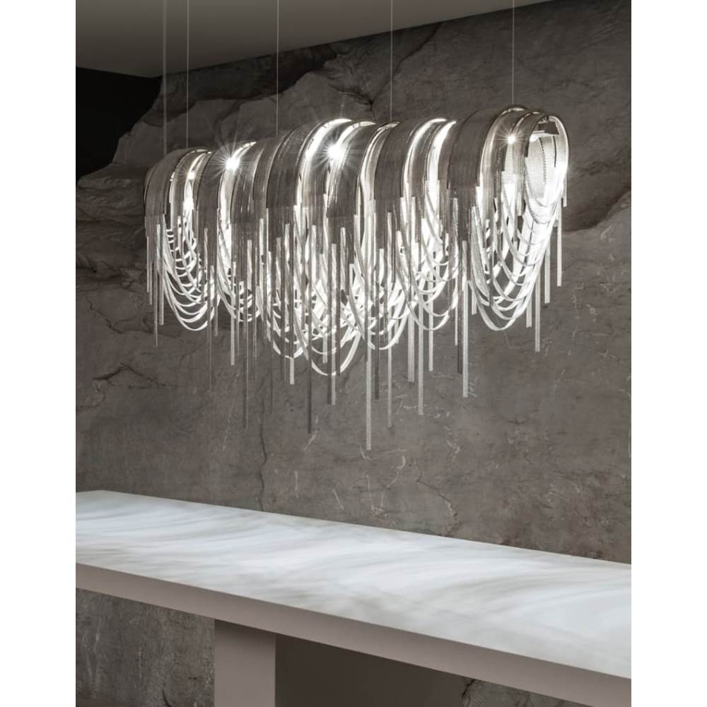 Terzani 0L62SE9C8A Black Nickel Large Linear Chandelier Image 4