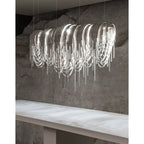 Terzani 0L63SE9C8A Black Nickel Small Linear Chandelier Image 4