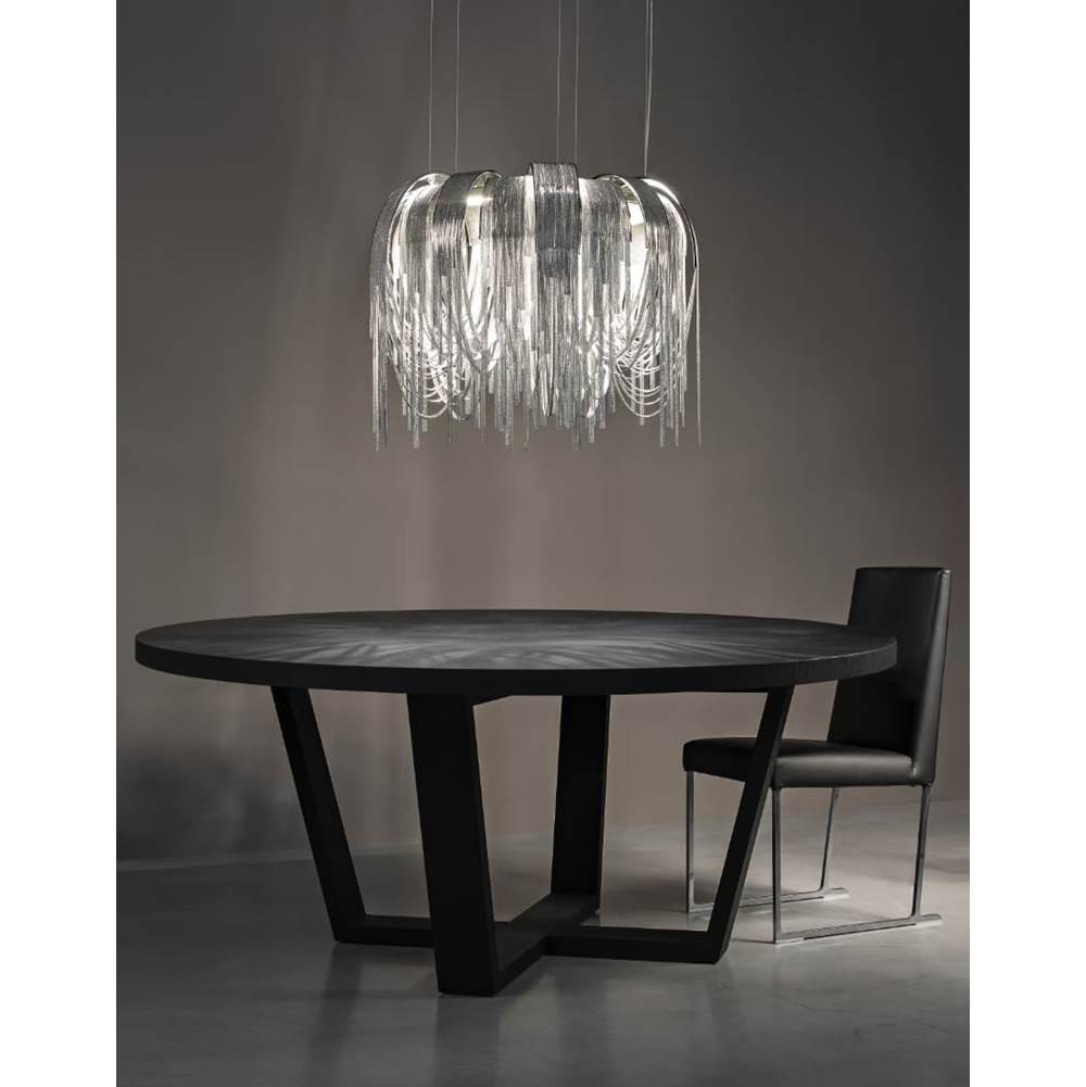 Terzani 0L61SE7C8A Nickel Round Chandelier Image 1