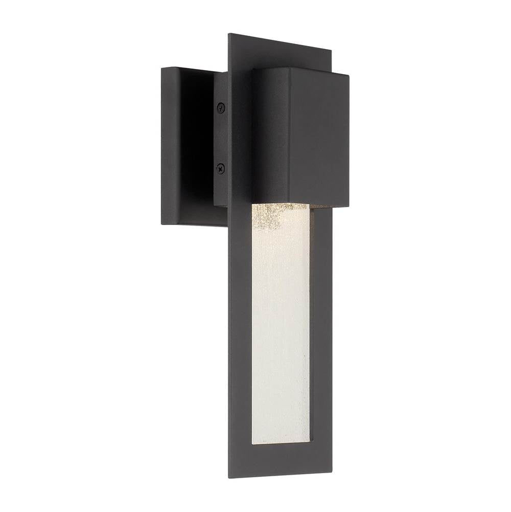 The Great Outdoors Westgate Sand Coal Led Outdoor Wall Mount With Clear Seeded Glass Shade