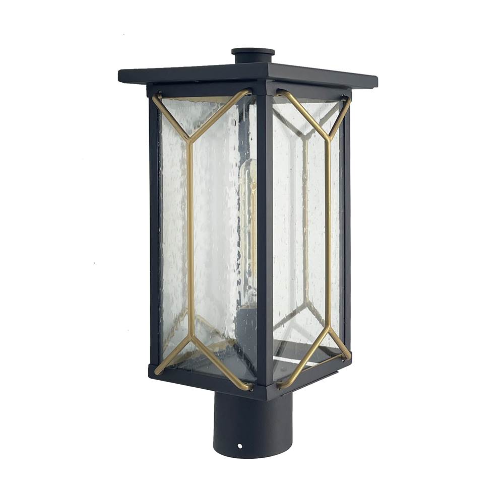 The Great Outdoors Hillside Manor 1 Light Outdoor Post