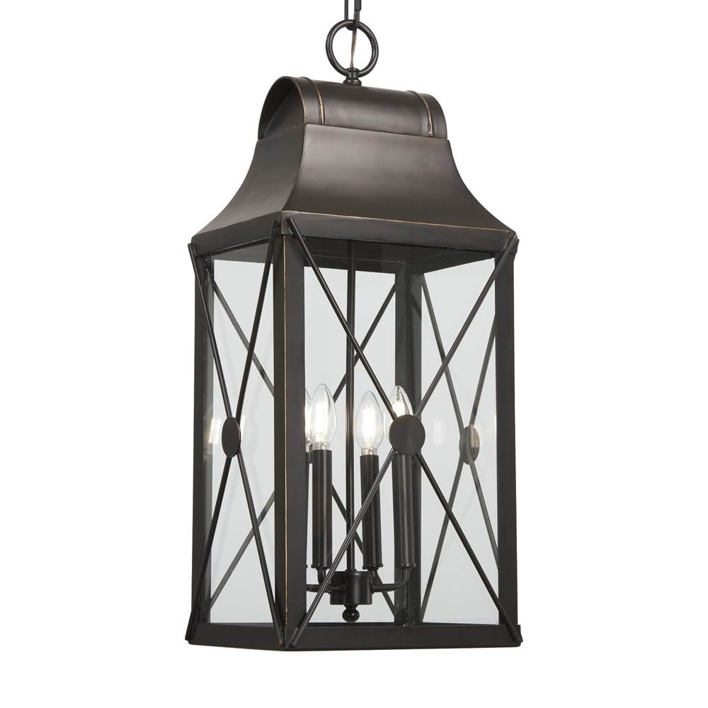 The Great Outdoors De Luz De Luz - 4 Light Outdoor Chain Hung