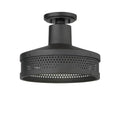 The Great Outdoors Abalone Point Abalone Point 1-light Sand Coal Outdoor Flush Mount