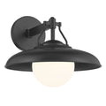 The Great Outdoors Cameo Shores Cameo Shores 1-light Coal Outdoor Wall Mount With Etched White Glass Shade
