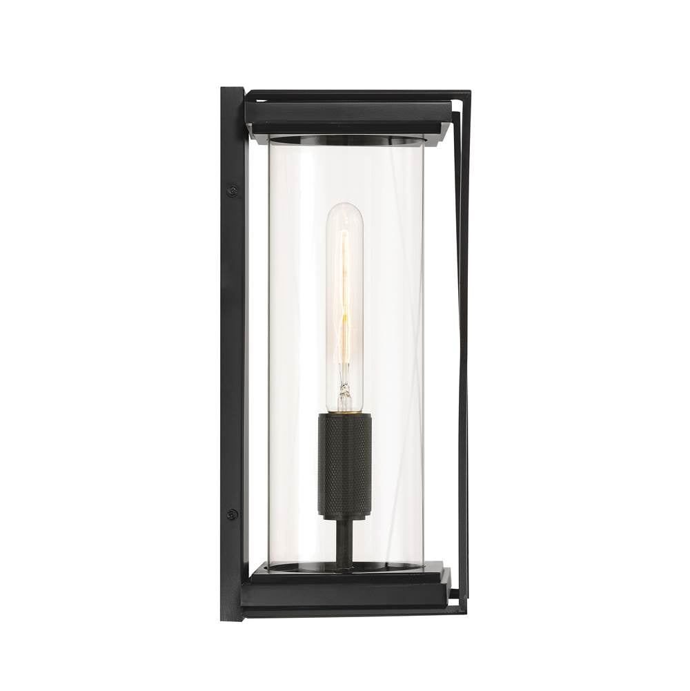 The Great Outdoors 77600-899 Dark Matte Black 1 Light Outdoor Sconce Image 2