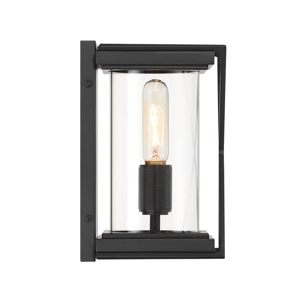 The Great Outdoors 77601-899 Dark Matte Black 1 Light Outdoor Sconce Image 2