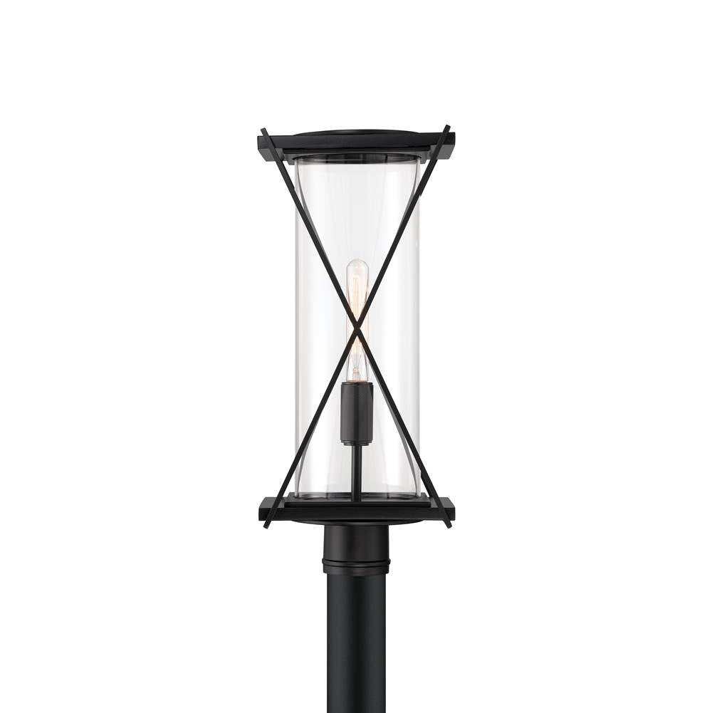 The Great Outdoors 77605-899 Dark Matte Black 1 Light Outdoor Post Mount Image 2