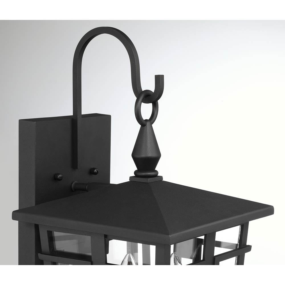 The Great Outdoors 77901-66 Sand Coal 3 Light Outdoor Wall Sconce Image 5