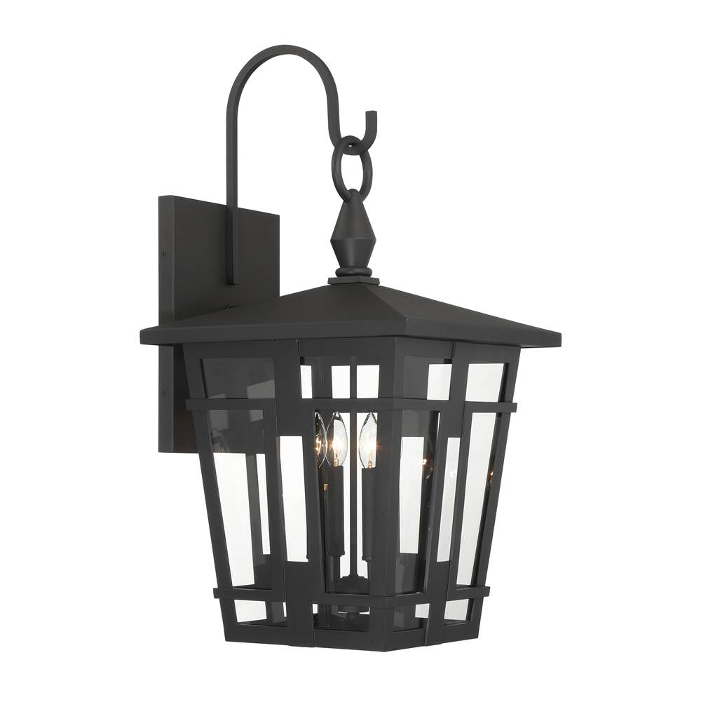 The Great Outdoors 77902-66 Sand Coal 4 Light Outdoor Wall Sconce Image 4