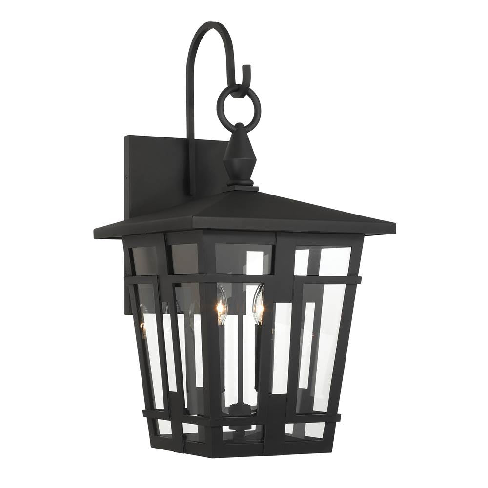 The Great Outdoors 77902-66 Sand Coal 4 Light Outdoor Wall Sconce Image 1