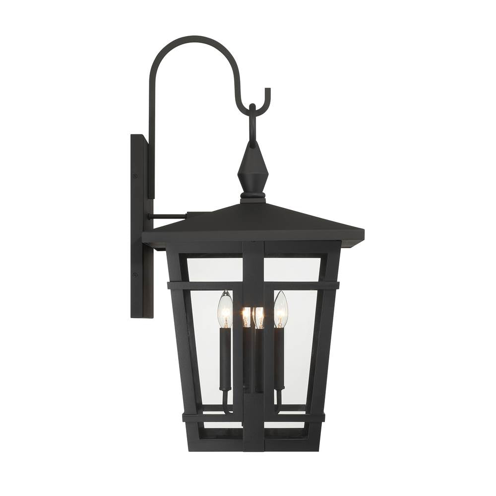 The Great Outdoors 77902-66 Sand Coal 4 Light Outdoor Wall Sconce Image 2