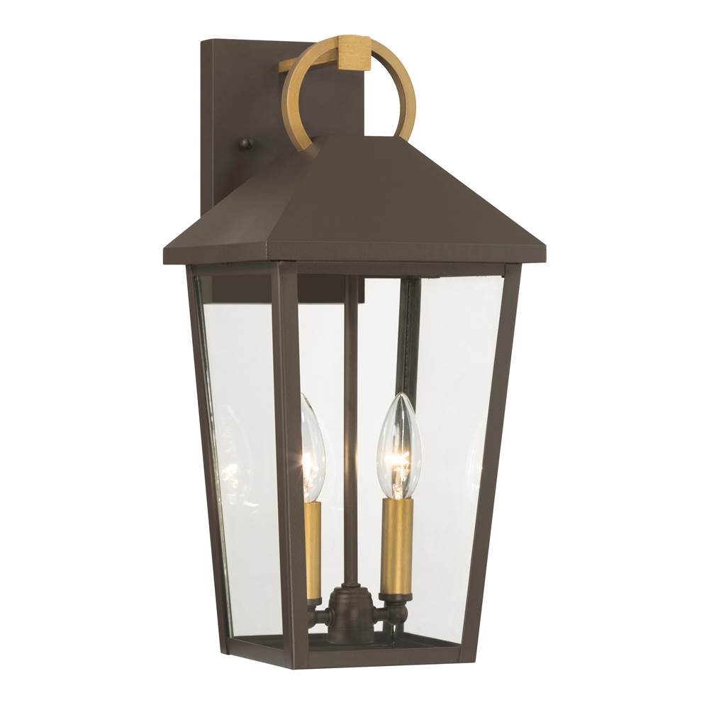 The Great Outdoors 78102-886 Painted Legacy Brass Bayra 17'' High 2-light Outdoor Lantern Image 1