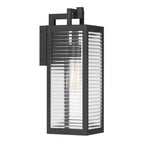 The Great Outdoors 78201-899 Dark Matte Black Edgewood 16'' High 1-light Outdoor Wall Sconce Image 6