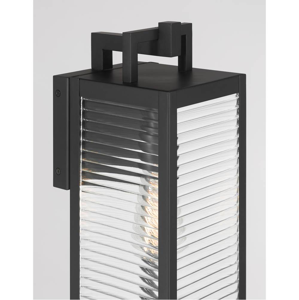 The Great Outdoors 78201-899 Dark Matte Black Edgewood 16'' High 1-light Outdoor Wall Sconce Image 5
