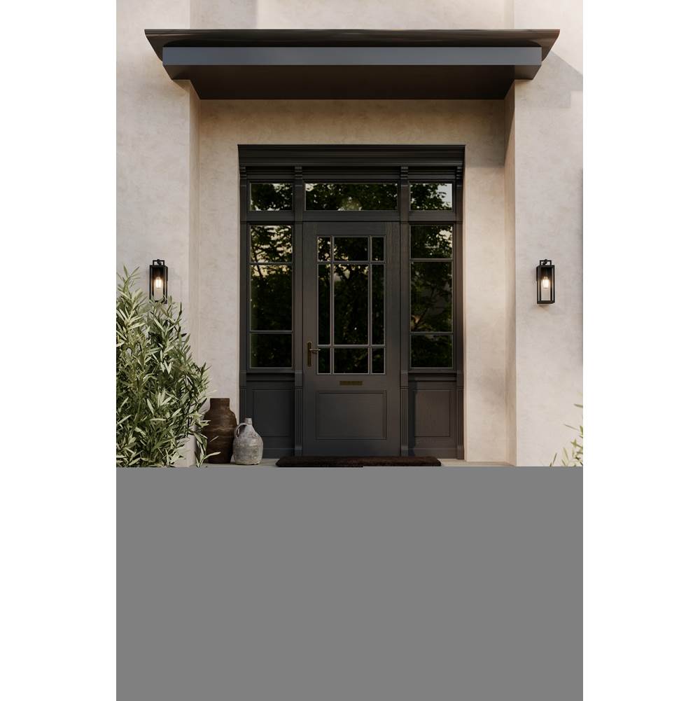 The Great Outdoors 78201-899 Dark Matte Black Edgewood 16'' High 1-light Outdoor Wall Sconce Image 4