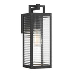 The Great Outdoors 78201-899 Dark Matte Black Edgewood 16'' High 1-light Outdoor Wall Sconce Image 1