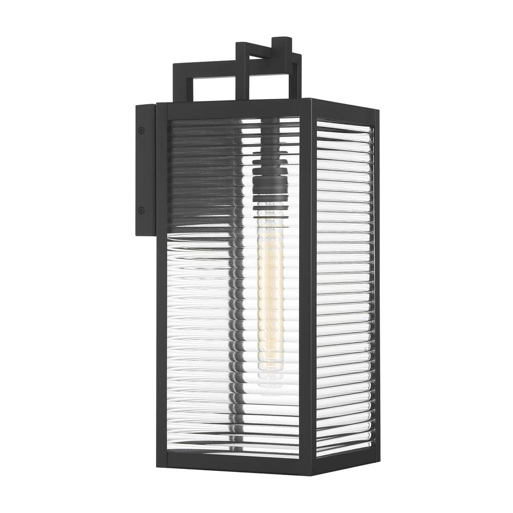 The Great Outdoors 78202-899 Dark Matte Black Edgewood 19'' High 1-light Outdoor Wall Sconce Image 5