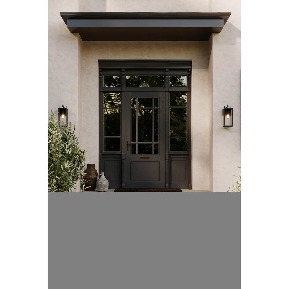 The Great Outdoors 78202-899 Dark Matte Black Edgewood 19'' High 1-light Outdoor Wall Sconce Image 4