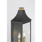 The Great Outdoors 78302-734 Dark Matte Black Hurstborne 18.25'' High 2-light Outdoor Lantern Image 3