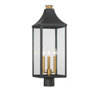 The Great Outdoors Hurstborne 25'' High 3-light Outdoor Post Lantern